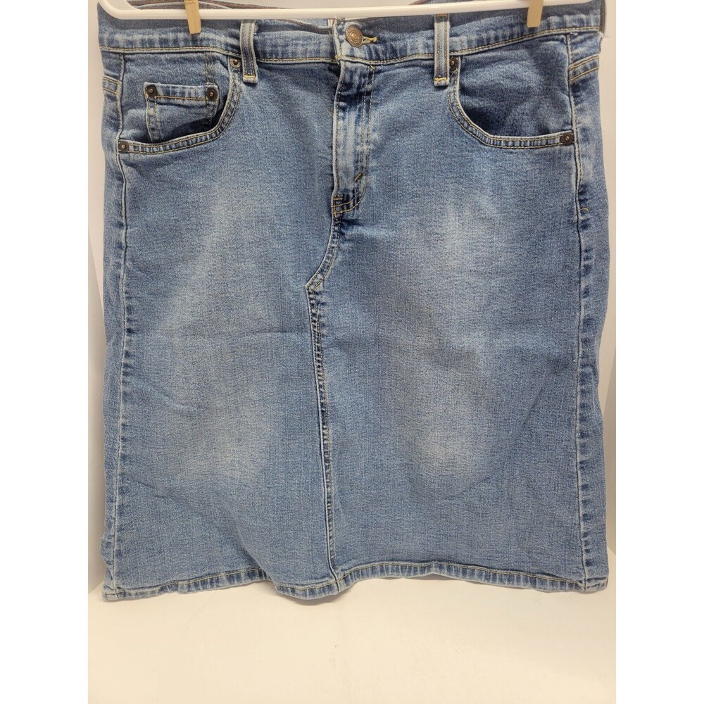 Levi Strauss Signature denim skirt Misses 12 knee length midi